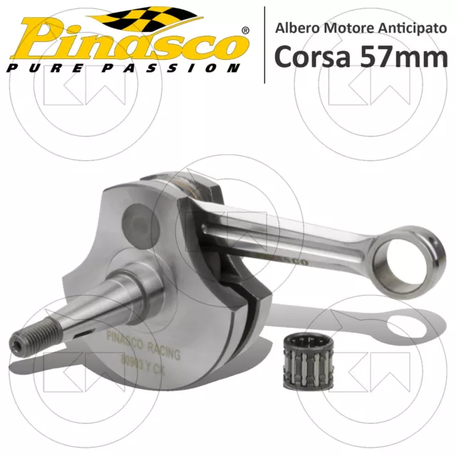 25080903 ALBERO MOTORE PINASCO 57mm VESPA 150 VM1-2-3 VL1-2-3 FAROBASSO STRUZZO