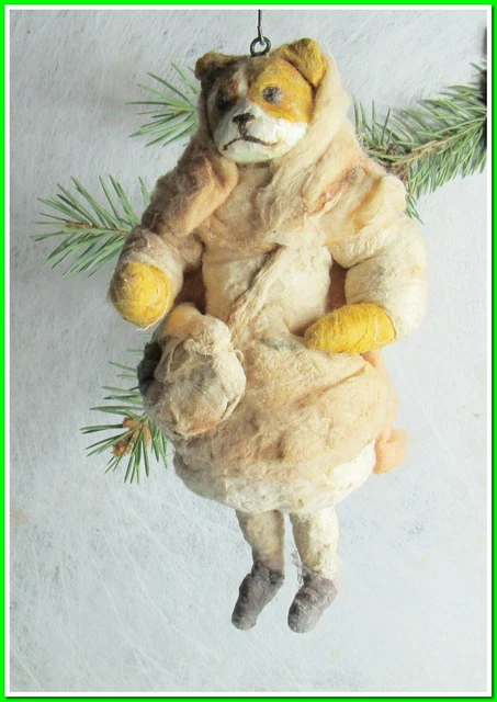 Ancien Ornement De Noël Vintage – Coton – Sapin Xmas – #19325 – Occasion