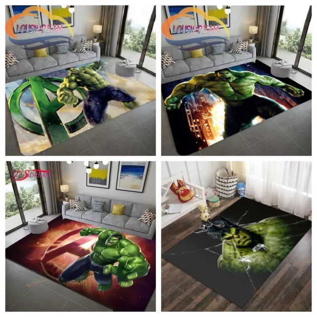 Bodenmatte 3D Marvel Hulk Teppich Kinderteppich Schlafzimmer Fußmatte Türmatte