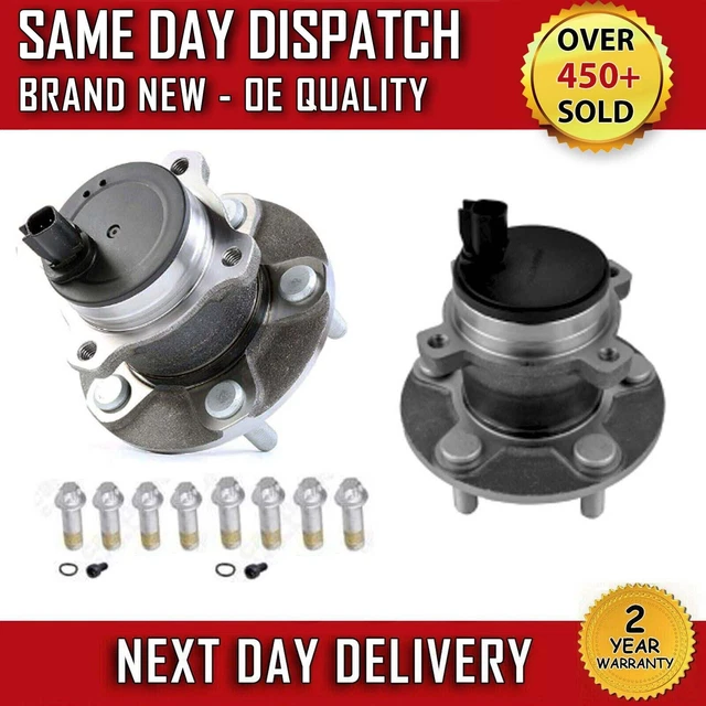 FORD FOCUS MK2 Rear Wheel Bearing Hub Kit Pair X2 With Abs Sensor 2004