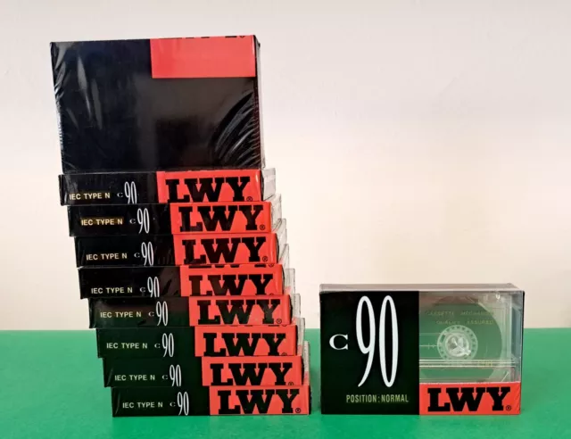 10 x LWY 90 BLANK SEALED CASSETTE TAPES, KASSETTEN