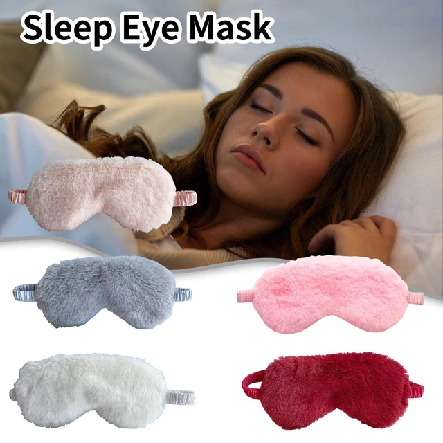 1 x maschera per occhi sonno maschera da viaggio sonno benda ombra imbottita soffice morbida UK nuova