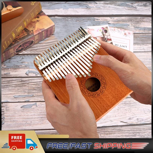 Wooden Kalimba 21 Key Finger Thumb Piano Mbira Acacia Musical Instrument Gifts