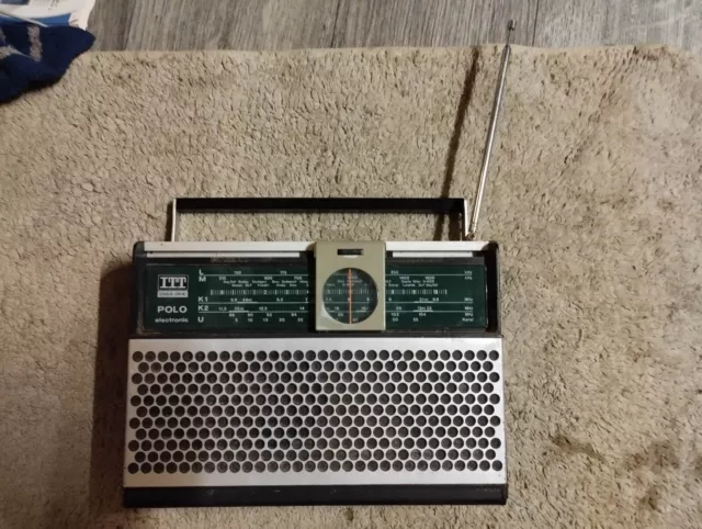 Vintage Radio Transistor Itt Schaub Lorenz Polo Electronic 106 Fonctionnel