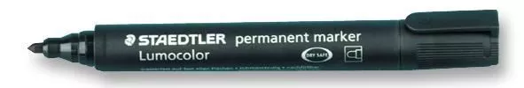 STAEDTLER - Rotulador permanente Lumocolor con punta de bala - Negro