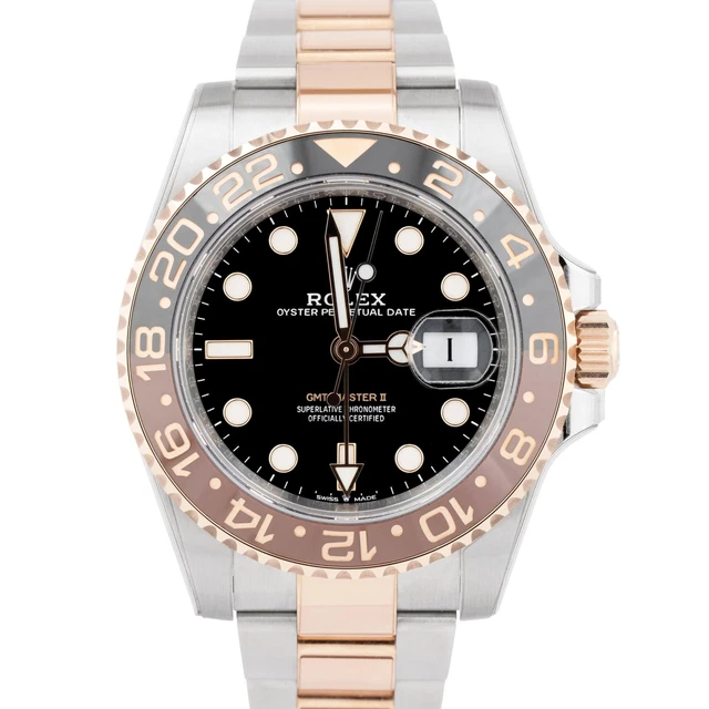 Gmt master 2 sales acciaio e oro rosa