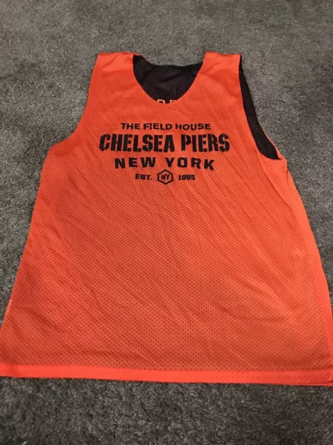 Delta Airlines Field House Chelsea Piers New York Sports Jersey Reversible L #2 2