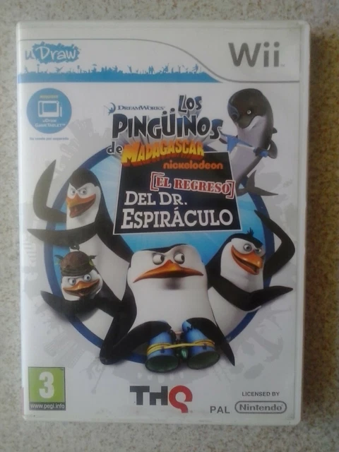 THE PENGUINS OF Madagascar / Los Pinguinos de Madagascar Wii UDraw Game