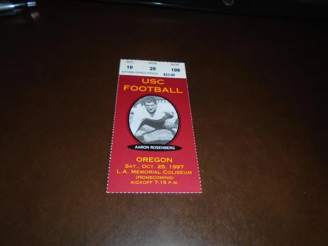 1975 SEPT. 5 USC Trojans College Football Ticket Stub vs Duke Ticket