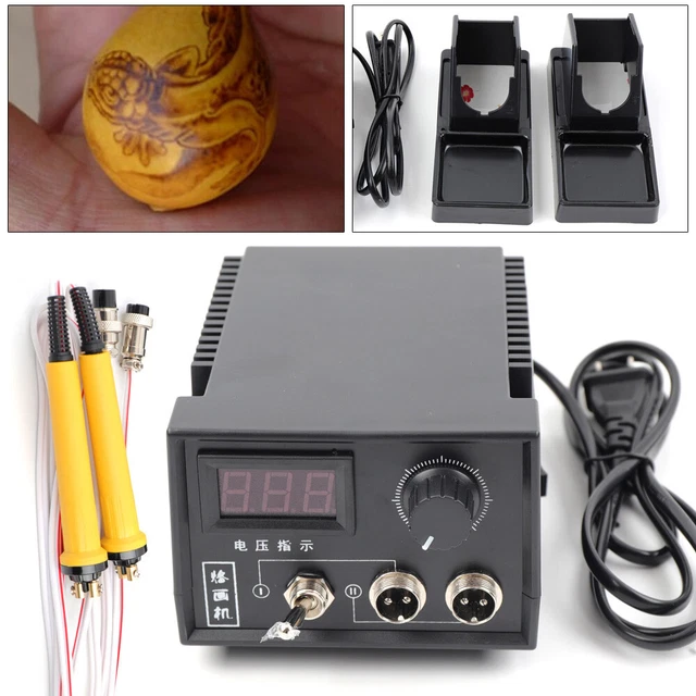 NEU Brandmalkolben Brandmalerei Brandmalstation Brennpeter Pyrographie Maschine