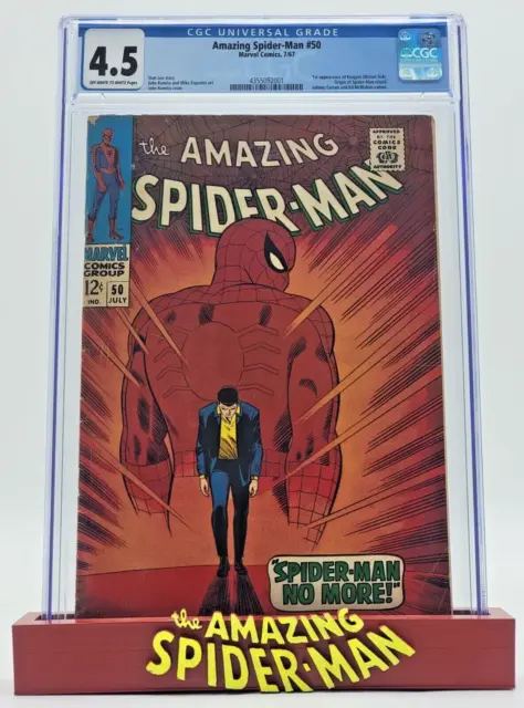 Amazing Spider-Man #50 Comic Book 1967 CGC 4.5 1st App Kingpin Mega Key Marvel