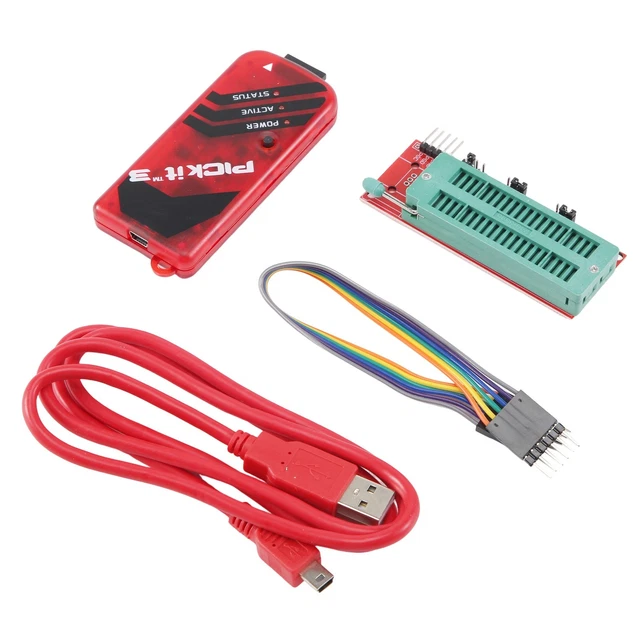 PICKIT3 PROGRAMMER + PIC ICD2 PIC Kit 2/3 Programming Adapter ...