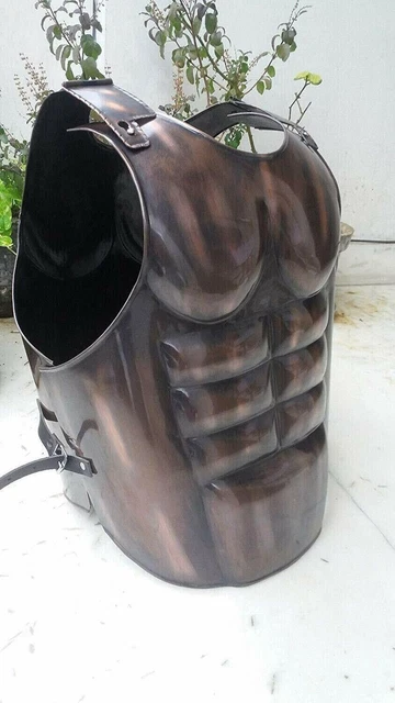 Medieval MUSCLES JACKET Leather Strap Copper Antique Wearable HALLOWEEN Costume