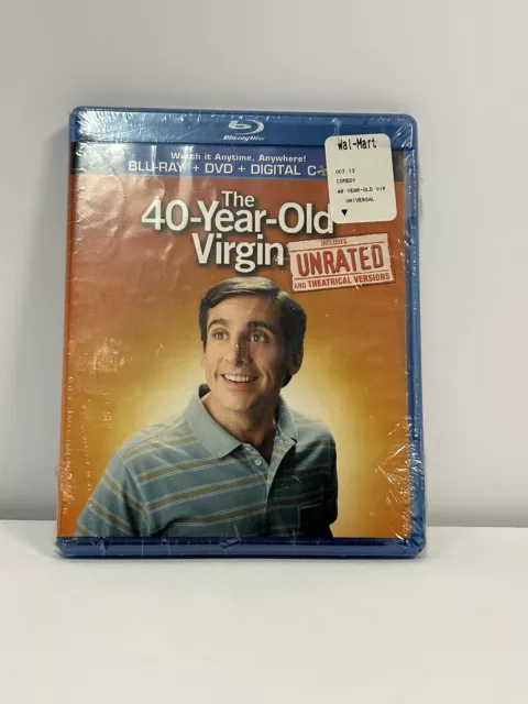 The 40-Year-Old Virgin Blu-Ray + DVD + Digital Copy New Sealed