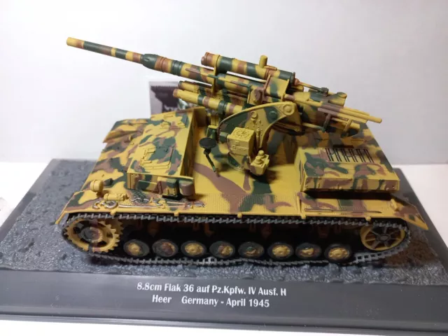 1/43, Panzer IV Flak 8,8cm, Heer, Avril 1945, Allemagne, Neuf, Exclusivité (NA)