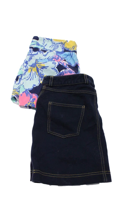 Lilly Pulitzer Lacoste Womens Multicolor Floral Casual Shorts Size 6 38 Lot 2