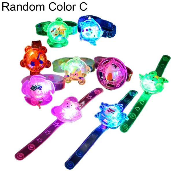 SPINNING TOP TOY Soft Wristband Adjustable Ring Wrist Band Glowing Random  Color $11.34 - PicClick AU