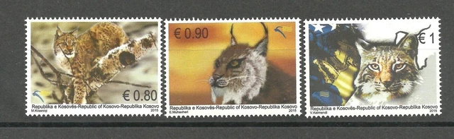 KOSOVO 2015 Fauna. Artensterben: Luchs SET postfrisch