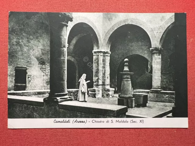 Cartolina - Camaldoli ( Arezzo ) - Chiostro di S. Maldolo - 1949