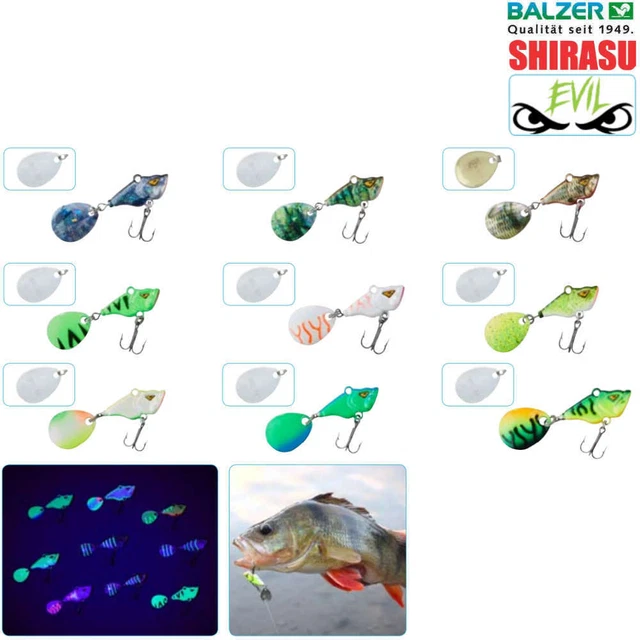 Balzer Shirasu Spin Buddy Evil Eye Kunstköder Farbe und Größe zur Auswahl