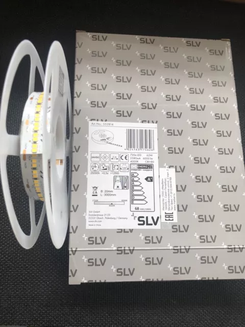 SLV LED STRIP  FLEXLED ROLL 24V 4000K 62W 720 LED 3 Meter Breite 20mm Weiß 120°