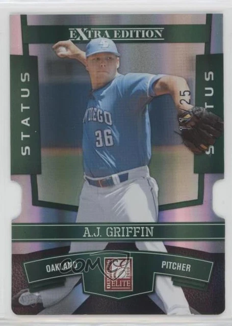 2010 Donruss Elite Extra Edition Status Emerald Die-Cut /25 AJ Griffin #88