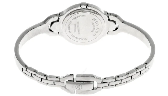 Orologio Da Donna Movado Museo Acciaio Inox Quadrante Nero Bracciale 0605489 3