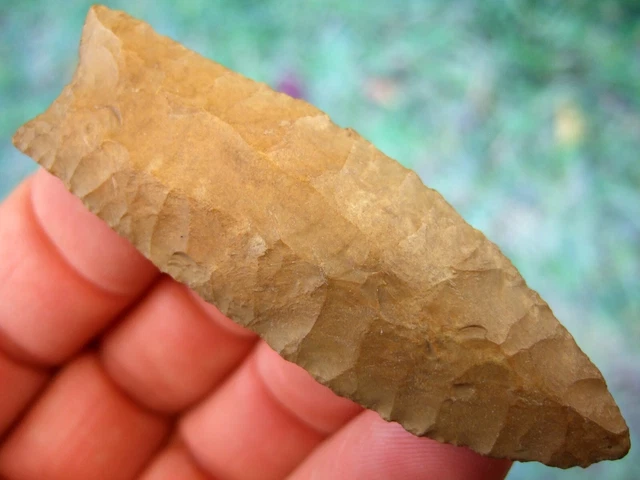 Super Fine Colorful 2 11/16" Tennessee Clovis Point with Insight COA Arrowheads