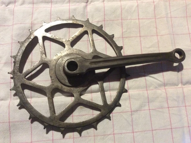 Ancien Pedalier Velo Ancien 44 Dents Complet Velo Ancien Old Bike Bici Ancien Pedalier Velo Ancien 44 Dents Complet Velo Ancien Old Bike Bici