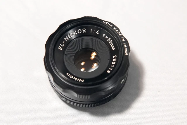 Nikon EL-Nikkor 50mm f/4,0 Objetivo de aumento M39-Mount con placa de montaje