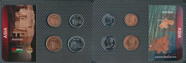 jordanie article: Fleur de coin (FDC) Séries de monnaies de 1992 1/2 Piastres ju