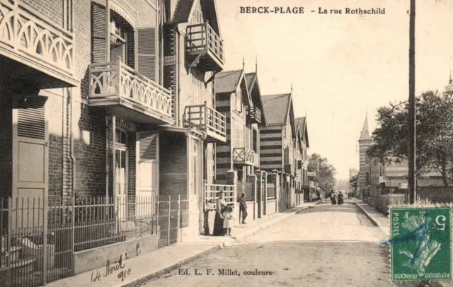 CPA 62 - BERCK-PLAGE (Pas de C.) - La Rue Rothschild - Ed. L.F. Millet