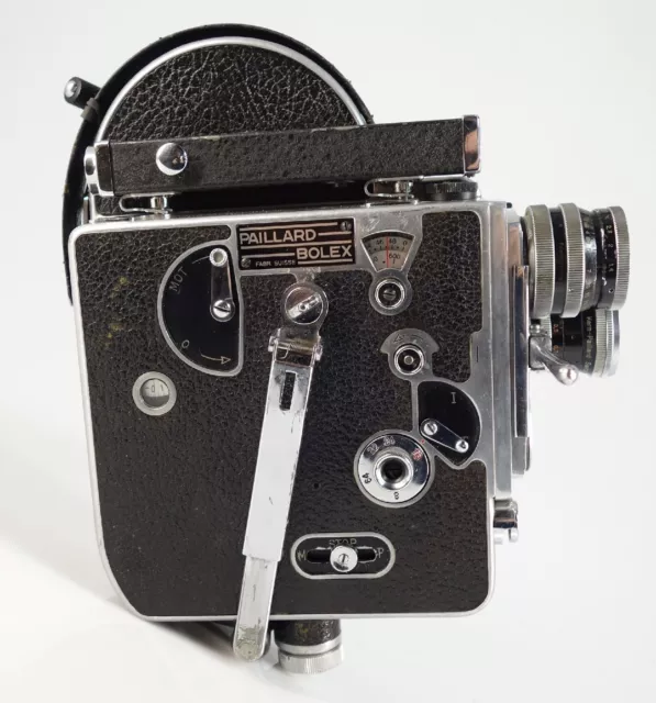 BOLEX PAILLARD H16 16mm FILMKAMERA MIT ZWEI OBJEKTIVEN p