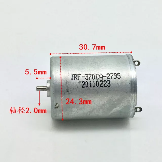DC3V 6V 12V High Speed Large Torque RF-370CA Mini 24mm Electric Motor RC Toy Car