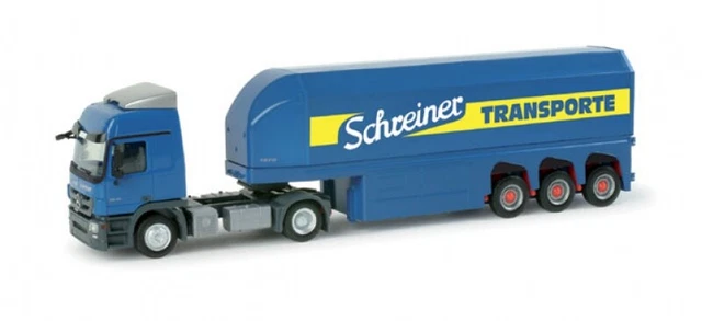 Camion avec remorque frigorifique HENGLEIN FEINKOST - MERCEDES Actros B. 4x2