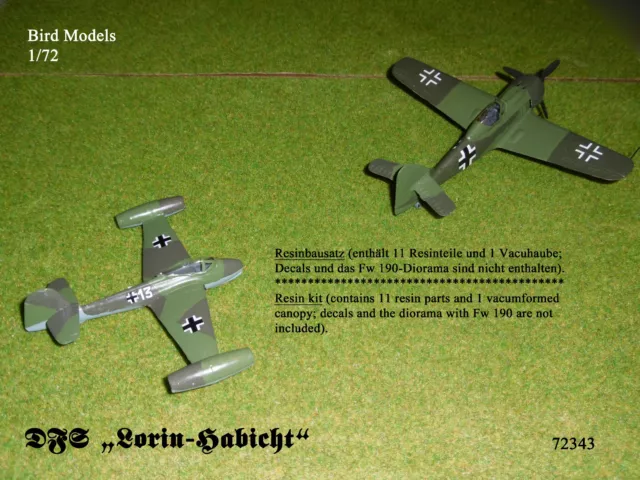 DFS "Lorin-Habicht"      1/72 Bird Models Resinbausatz / resin kit