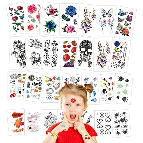 YIDOMDE 60 Feuilles Tatouages Temporaires pour Enfants Adultes Autocollants d...