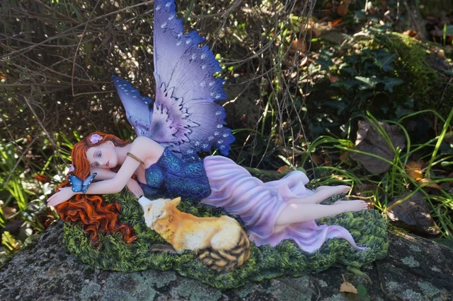 Grande Figurine Fée – 34 Cm – Statuette Décorative – Neuve