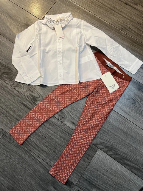 Girls Designer Outfit Bundle Catimini shirt  / Mayoral Leggings Age 4-5 BNWT