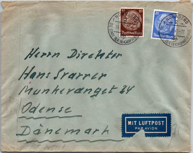 Goldpath: Germany Cover 1941, Censored, To Denmark Cv487_P04