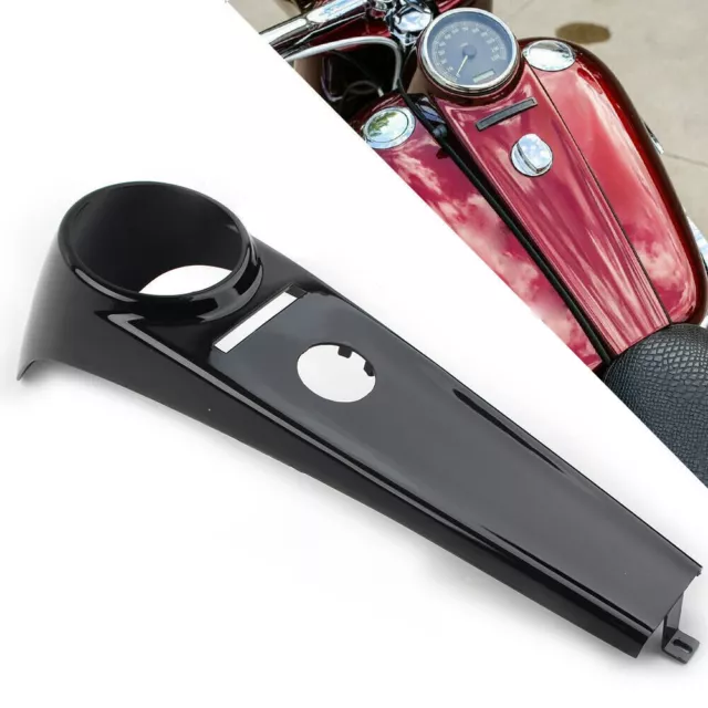 Dash Cover Tacho Abdeckung Schwarz für Harley Heritage Softail Classic FLSTCI