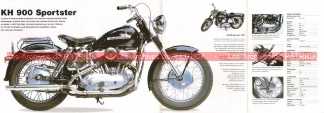 HARLEY DAVIDSON KH 900 Sportster 1956 Fiche Moto 000495