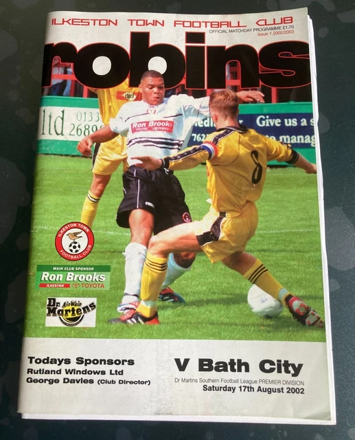 BATH CITY FC v Ilkeston Town Programme 17 August 2002 £1.99 - PicClick UK