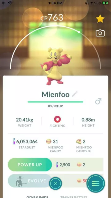 Pokemon Go Mienfoo Trading Service ( 24h delievery ) read description below