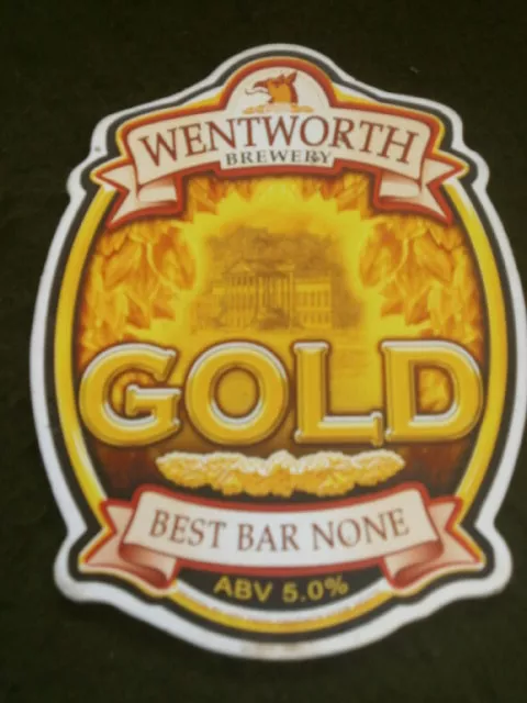 Beer Pump Clip - Wentworth Gold