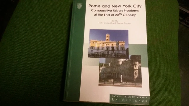 E. SONNINO, V. GOLDSMITH, ROME AND THE NEW YORK CITY, ED. LA SAPIENZA, 20gn21