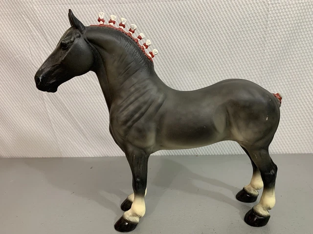 PETER STONE Vintage 1996 Model Horse Percheron Bay w/ Dapples Grey