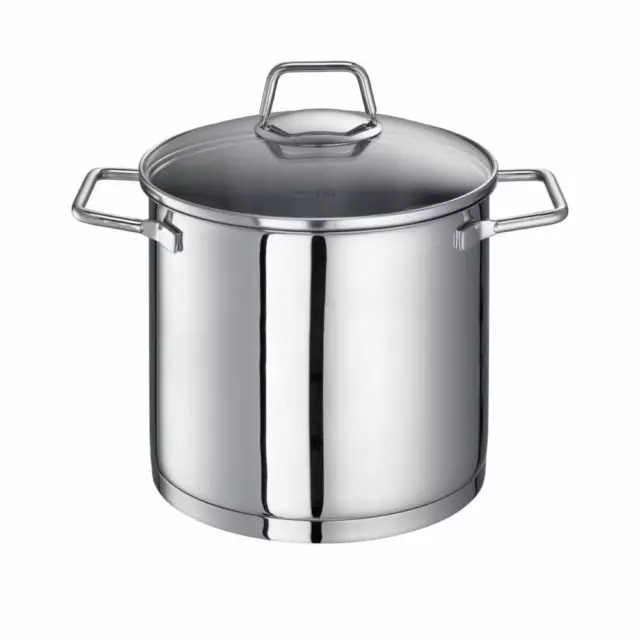 Schulte-Ufer Suppentopf Wega, Kochtopf mit Deckel, Edelstahl, 20cm, 5L, 6406620