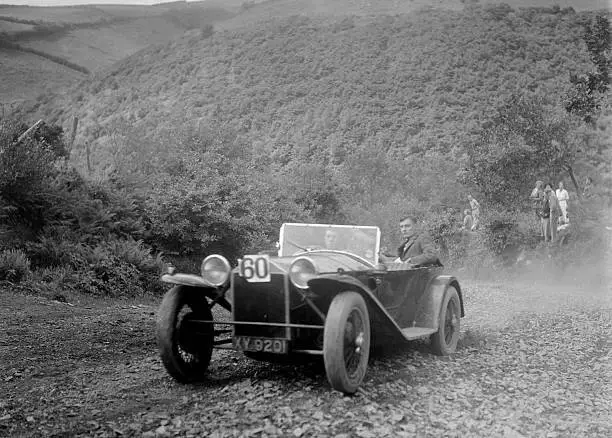 Lancia Lambda open tourer at the Mid Surrey AC Barnstaple Trial, B - Old Photo