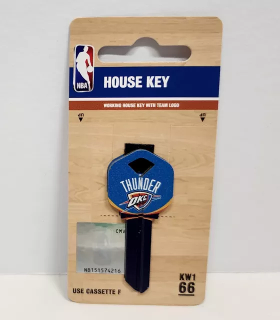 Oklahoma City Thunder House Key Blank Basketball Fan Stocking Stuffer